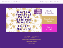 Tablet Screenshot of gartenfestival-branitz.de
